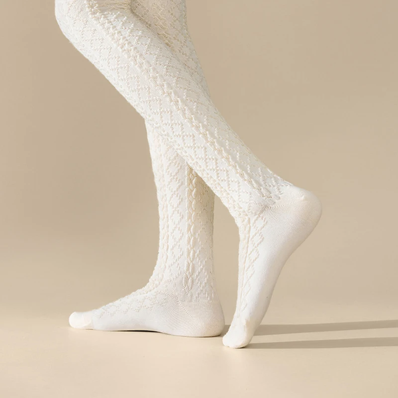 1 paar Herbst Winter Frauen Wolle Gemischt Knie Hohe Socken Dicke Warme Weiche Bequeme Modische Frauen Casual Lange Röhre Socken – Detail 9