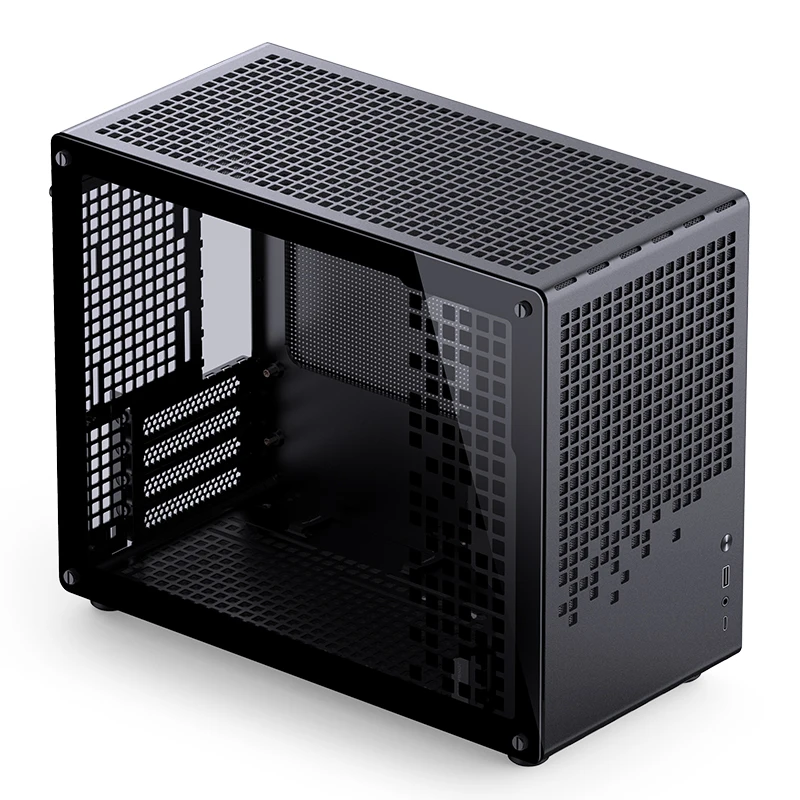 JONSBO Z20 마이크로 ATX 컴퓨터 케이스, 분리형 운반 손잡이가 있는 소형 사이즈, 고성능 하드웨어, 240mm AIO 호환