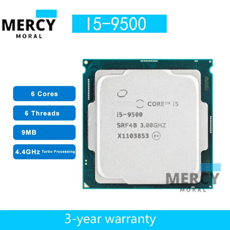 New Original Intel New Core Suitable for i5 9500 I5-9500 3.0GHz six Core  Six Threads 14NM CPU 65W 9M DDR4 Processor LGA 1151
