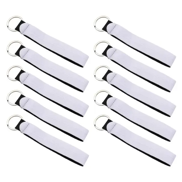 10 Pcs Sublimation Wristlet Keychain Blank, Winspeed DIY Neoprene Wristlet  Keychain Lanyard, Key Blanks for Women DIY Crafts (White) : Buy Online at  Best Price in KSA - Souq is now : Fashion