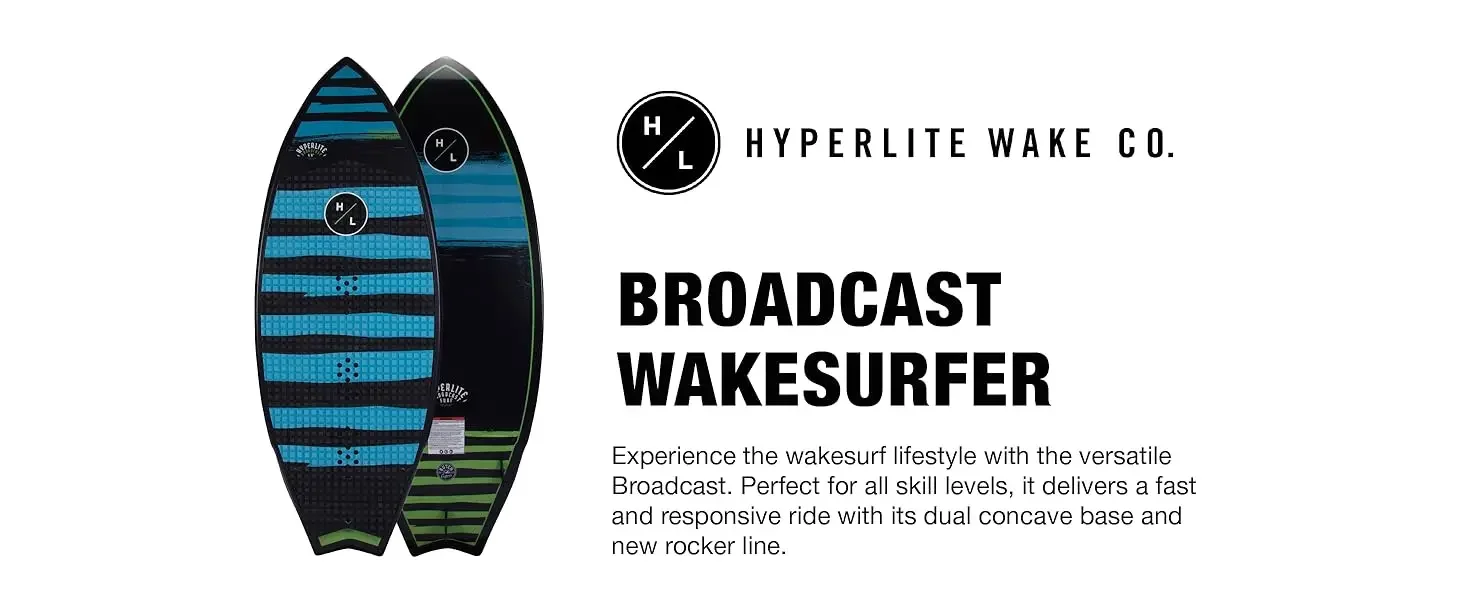 Broadcast wakesurfer