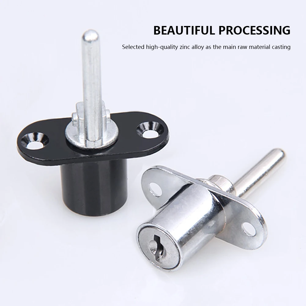 16/19mm Zinc Alloy Office Desk Drawer Locks Cam Cylinder Triple Lock With Keys Cupboard Drawer Locks Stable Furniture Hardware