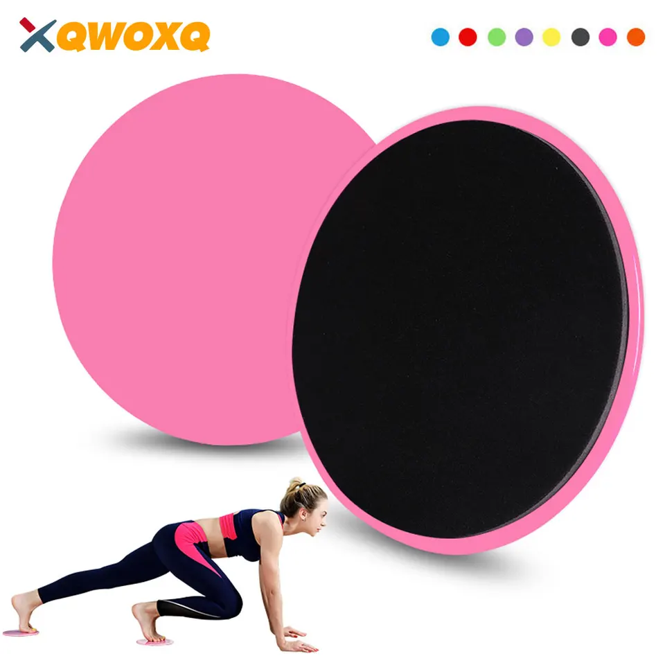 2 Stück Fitness-Gleitscheiben Für Core-Training - Bauchtrainer Für Teppich & Hartböden