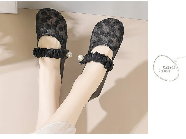 Neue Hidden Gem Mary Jane Schuhe für Damen, Sommerliche Blumenbestickte Flats, Dünne Mesh-Schuhe, Patchwork-Ballerinas, Bequeme Alltagsschuhe – Detail 10