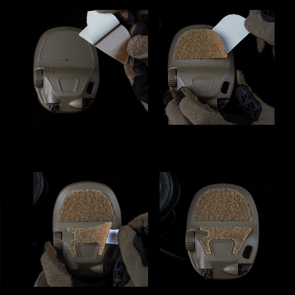 Tactical Headset Sticker Camouflage Magic Patch for GEN 6 AMP Style Shooting Anti Noise Headphone Hearing Protection Earmuffs