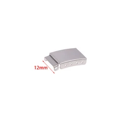 Elegant Steel Watch Band Bracelet Extender Clasp - Silvery/Golden 12 - 22MM Strap Accessory (12mm Silver)
