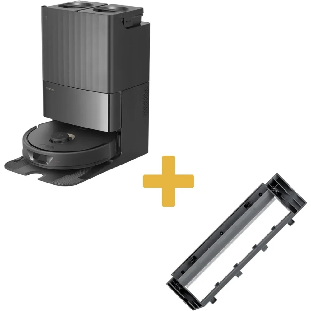 

New-roborock Q Revo Robot Vacuum and Rubber Main Brush Cover Bundle