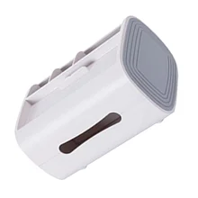 

Tissue Box Multi-grids Remote Controller Organizer Multi-functional Storage Box