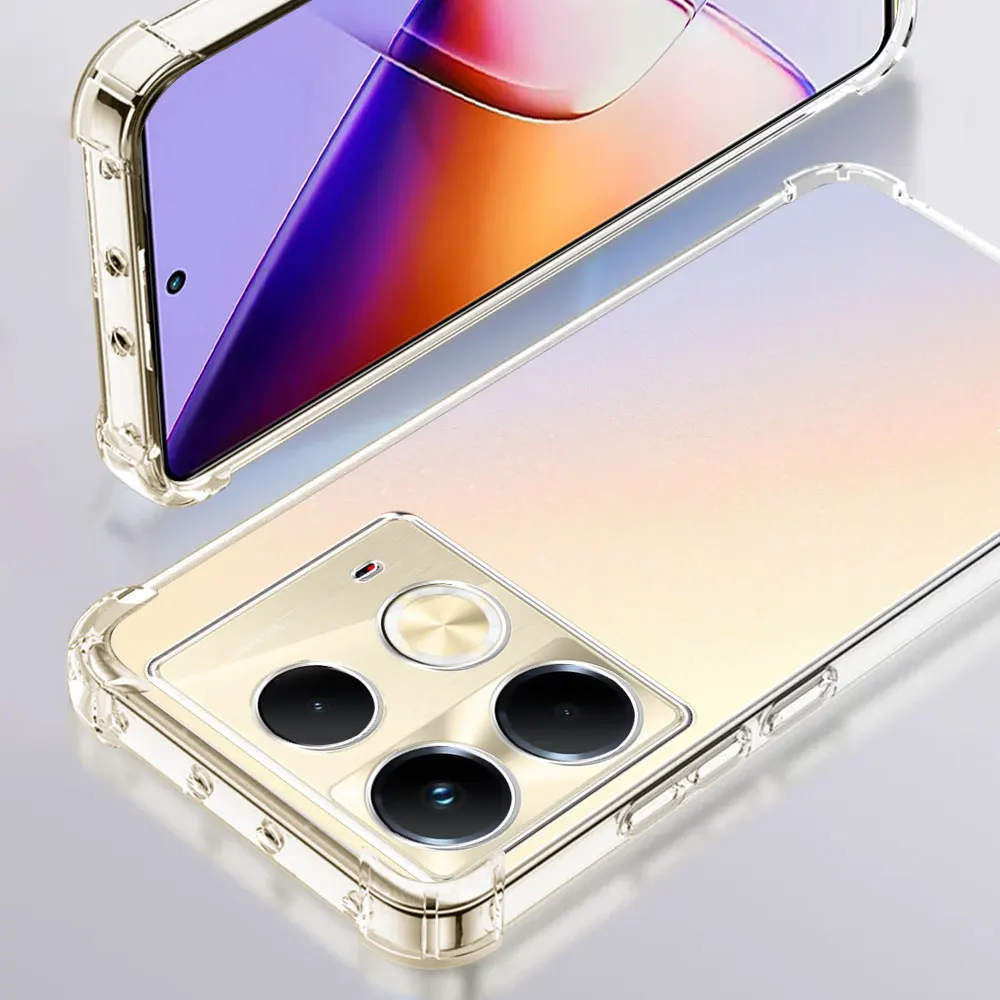 Shockproof Clear Soft Silicone Phone Case - Enhanced Protection & Style