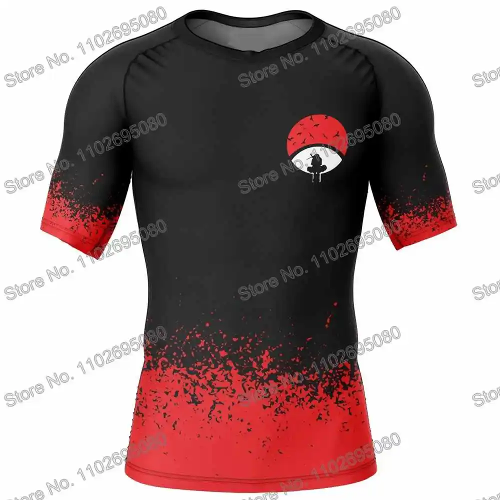 Popular Anime Surf Clothing BJJ MMA Men Cartoon Rash Guard Diving T-Shirt Tight Swimwear Summer Beach Floatsuit Women GYM Tops rash guard surfing swimsuit