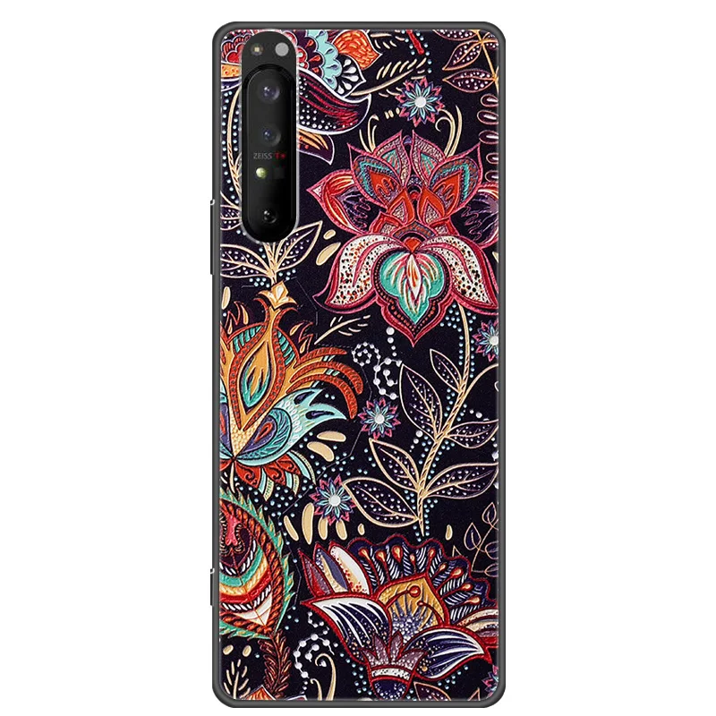 Vintage 3D Textured Silicone Phone Case with Embossed Design