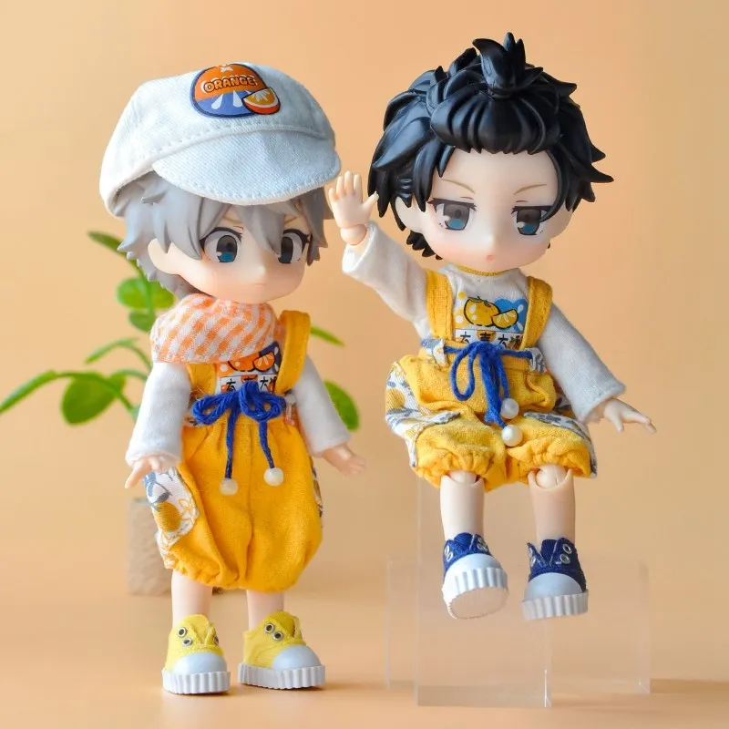 

OB11 Doll Clothes Lucky Orange Auspicious Suit bjd Pants Molly Doll Clothes 12 Points Bjd GSC Body Decoration Suit Figure