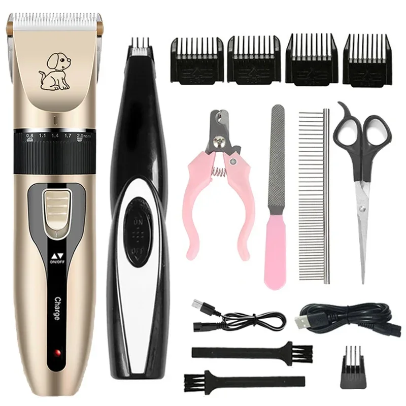 Pet Clipper Pro Grooming Kit: Electric Pet Clipper & Trimmer for Dogs & Cats, Professional Haircut Machine Set for Easy Hair Removal