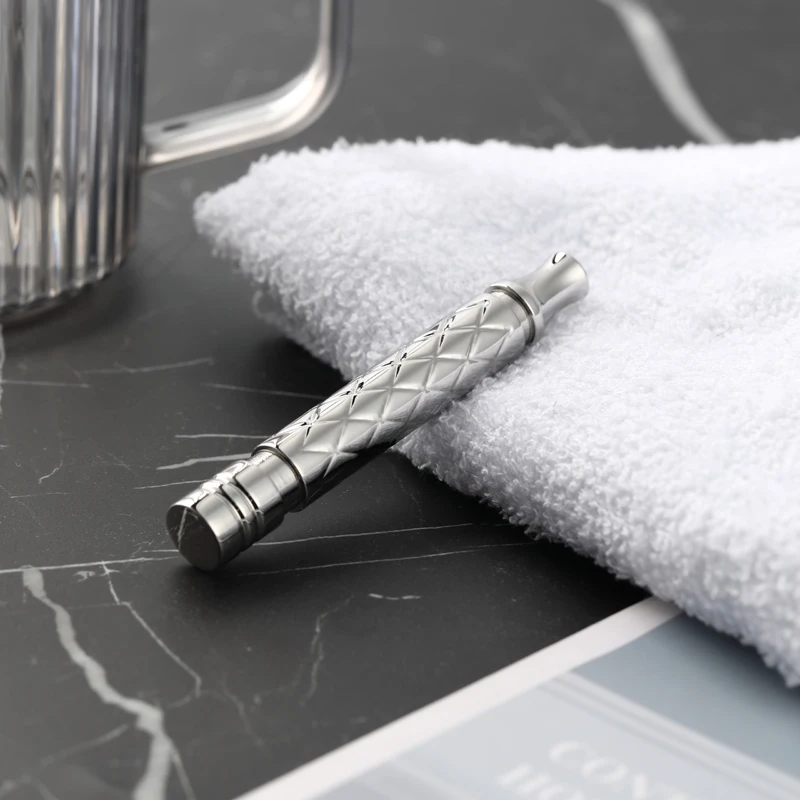 YAQI Harlequin Polished 303 Stainless Steel Men Safety Razor Handle