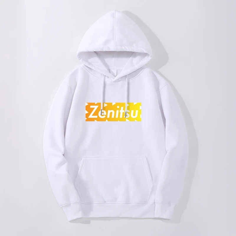 

Demon Slayer Anime Hoodies 2024 Spring Autumn Mens Fashion Manga Zenitsu Sweatshirt Crewneck Round Neck Round Neck Clothes Hoody