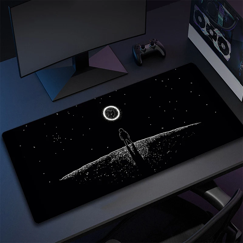 Duża podkładka pod mysz do gier XXL Astronauta antypoślizgowa gumowa duża podkładka pod mysz dla graczy Laptop biurowa podkładka pod mysz podkład na biurko