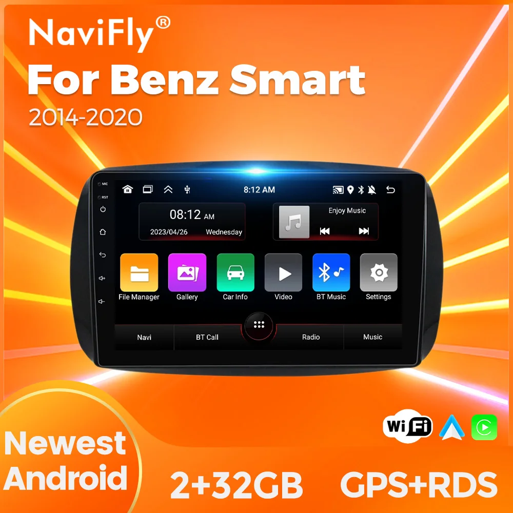 Autoradio Android 2 Din Per Mercedes Smart 453 - Con DAB+ E 4G - Foto 4