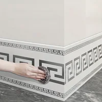 Roll up self-adhesive skirting board anti-collision and waterproof waistline living room and bedroom decorative wall stickers 3