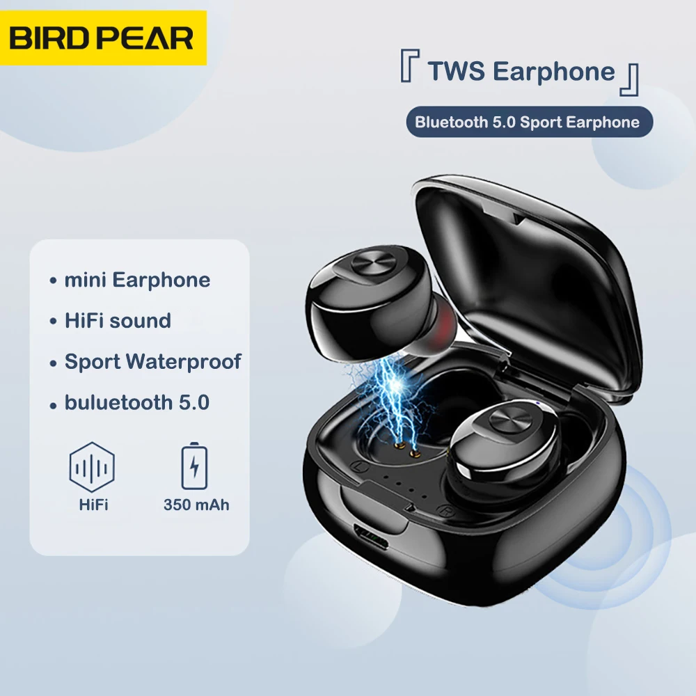 Беспроводные наушники TWS 5.0 Bluetooth мини-наушники IPX5 Водонепроницаемые спортивные 3D
