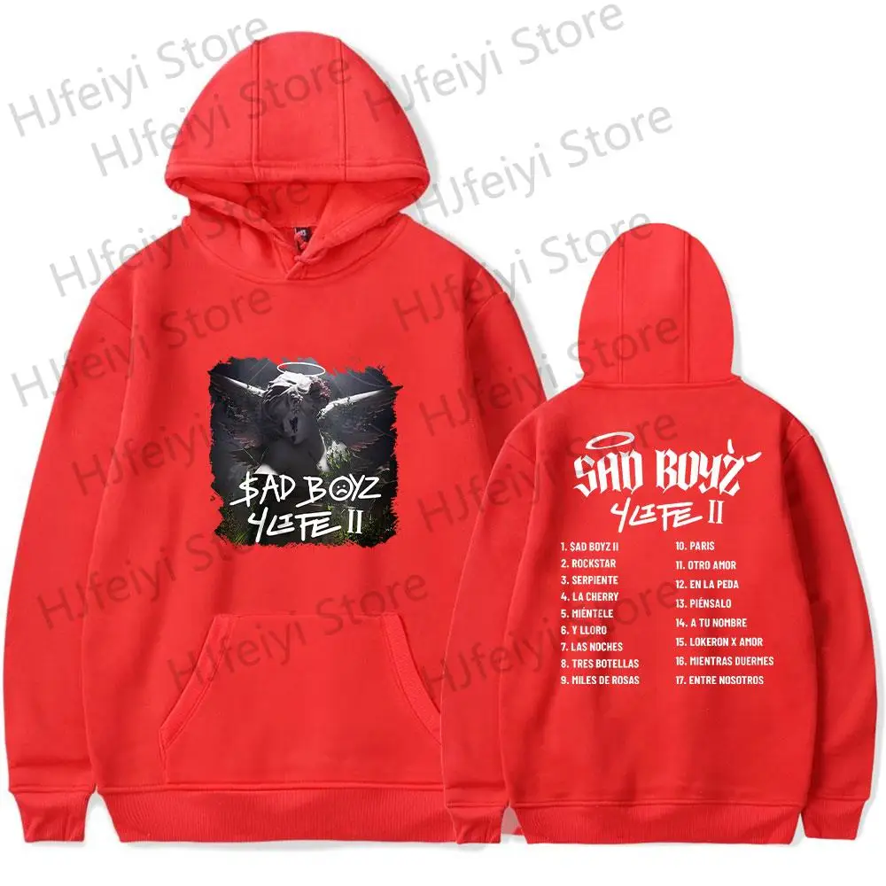 thumbnail image 1 of Sudadera con capucha del álbum Sad Boyz 4L de Junior H Merch para hombres y mujeres, ropa informal unisex de moda, sudadera de manga larga, ropa de calle, 1 of 5