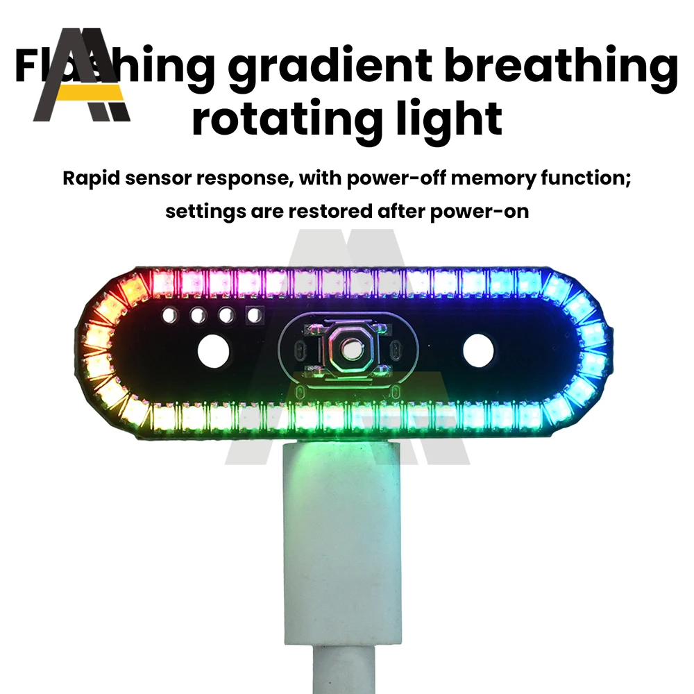 RC 모델용 8가지 효과 무선 RGB 테일 라이트 LED (점멸/회전/호흡) | USB-C &Play 그라데이션 체이싱 라이트 자동차/드론