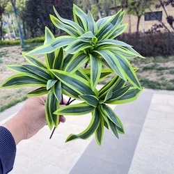 Artificial Green Lily Branches with Leaves (Dark green)