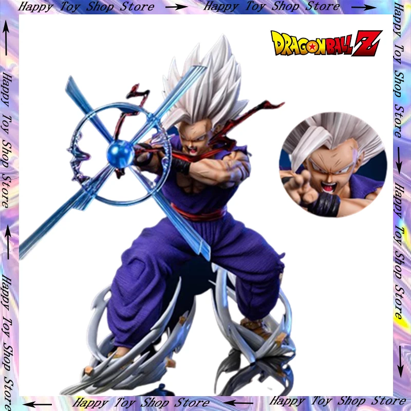 25Cm Dragon Ball Figures Gohan Anime Figures Son Gohan Ssj3 Action Figure Magic Guan Light Kill Cannon Collection Model Doll Toy