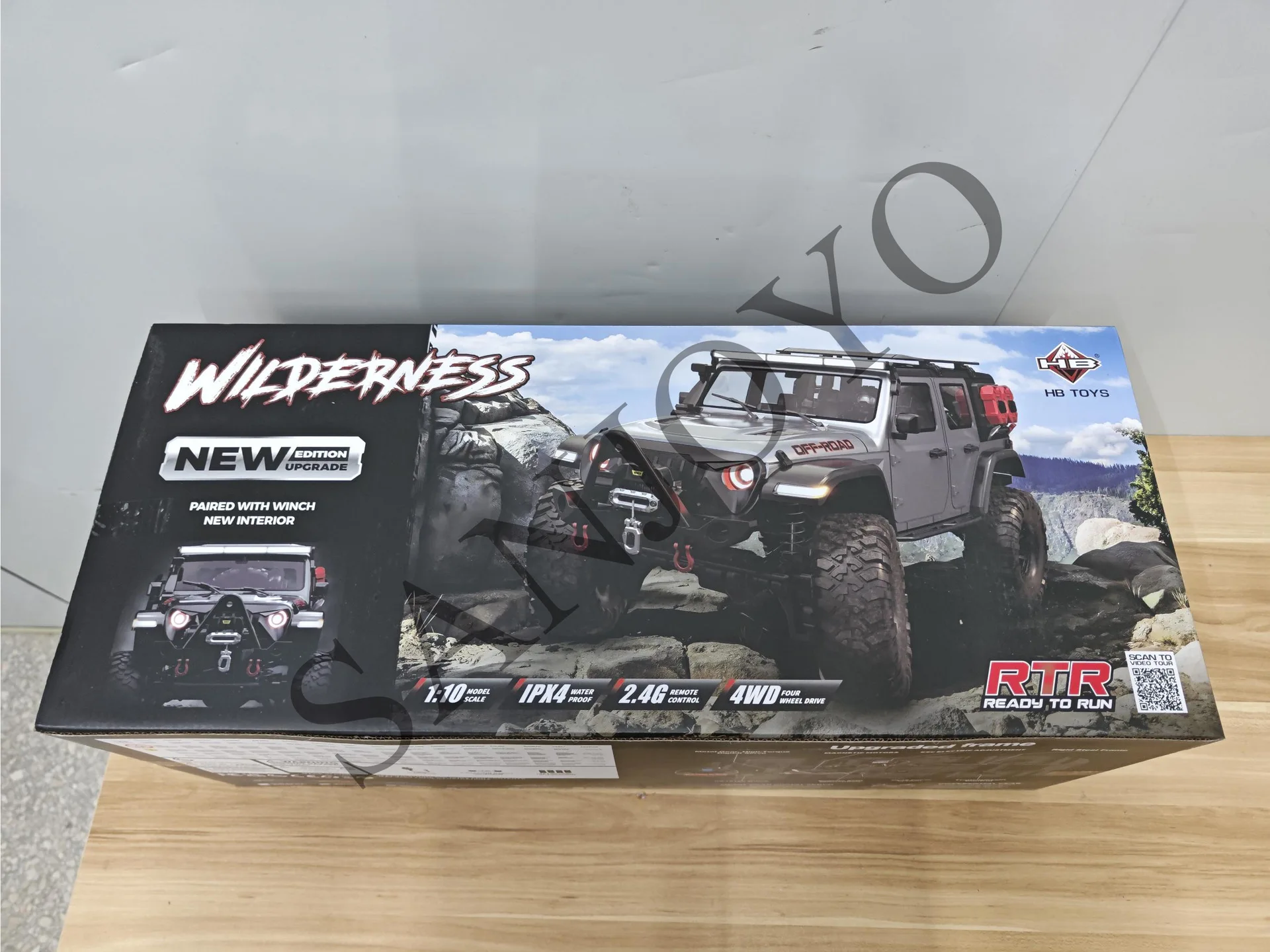 RC クローラー 1/10 Rc カー 4WD RTR HB R1001 Hb r1001 1/10-高速クローラー,4輪RC,2.4g,LED付き,電気自動車