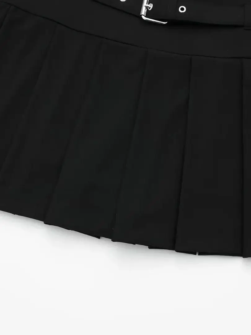Out Skirt St Joe|women's Faux Leather Mini Skirt | Pleated Out Skirt St Joe|women's Faux Leather Mini Skirt | Pleated