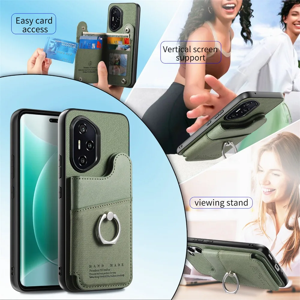 Luxury Leather Card Case with RFID Protection