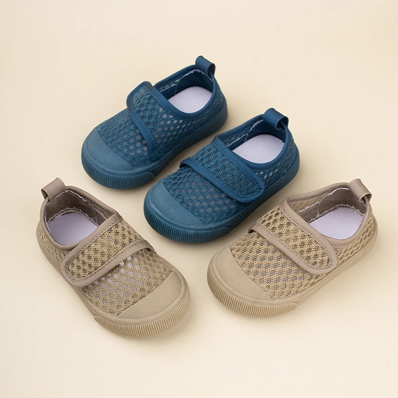 Summer New Boys and Girls Color Soled Net Shoes Soft Bottom Sandals Casual Hollow-out Breathable Sneakers EKF06 6