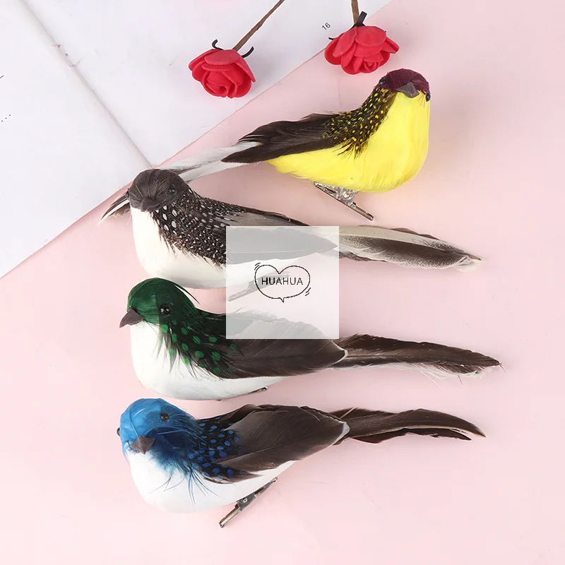 Mini fake birds artificial feather foam doves wedding Garden decoration.ornament
