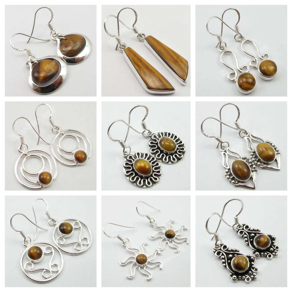 

India Origined Classic Jewelry Semi-precious Stone Earrings Collection 284