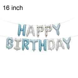 Blue Bow Themed Birthday Party Decoration Set - Balloons, Banner, Garland, & Cake Toppers (Light Grey)
