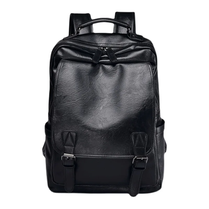 2023 New Fashion Brand Fashion Men's Leather Backpack  Business Leisure Travel Backpack 5