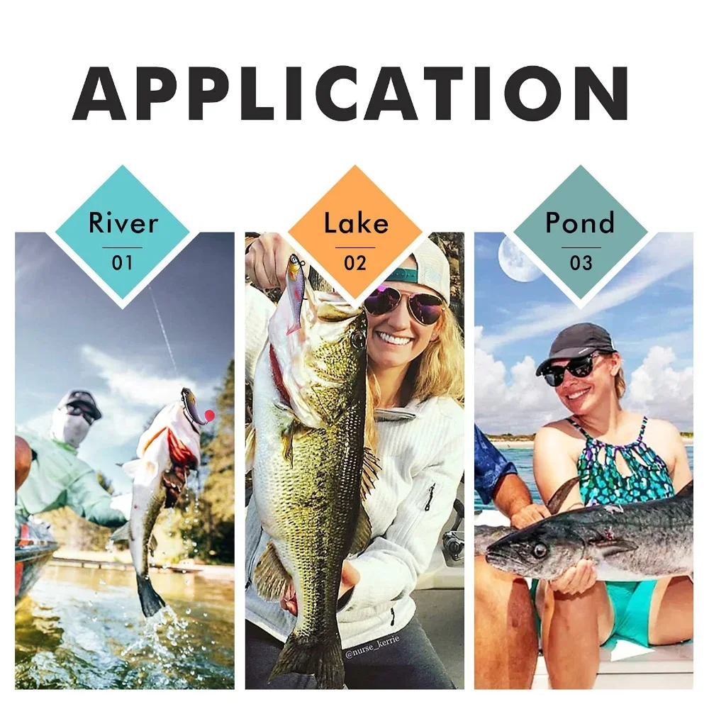 Kit 10 Iscas De Pesca - Realismo Que Engana Os Peixes