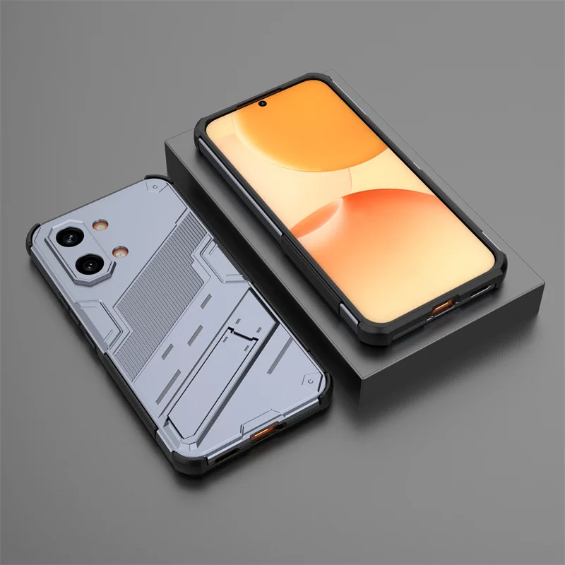 Armor Shockproof Phone Case with Magnetic Holder Stand and Back Cover