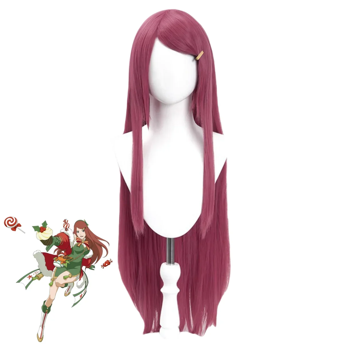 Generic Red Cloak Dress Cosplay Costume for Women (Unofficial)