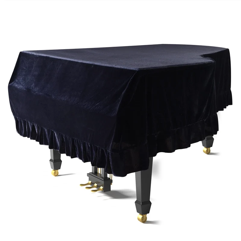 Golden Velvet Piano Cover - Dustproof Washable Grand Piano Protection Cover In Multiple Colors