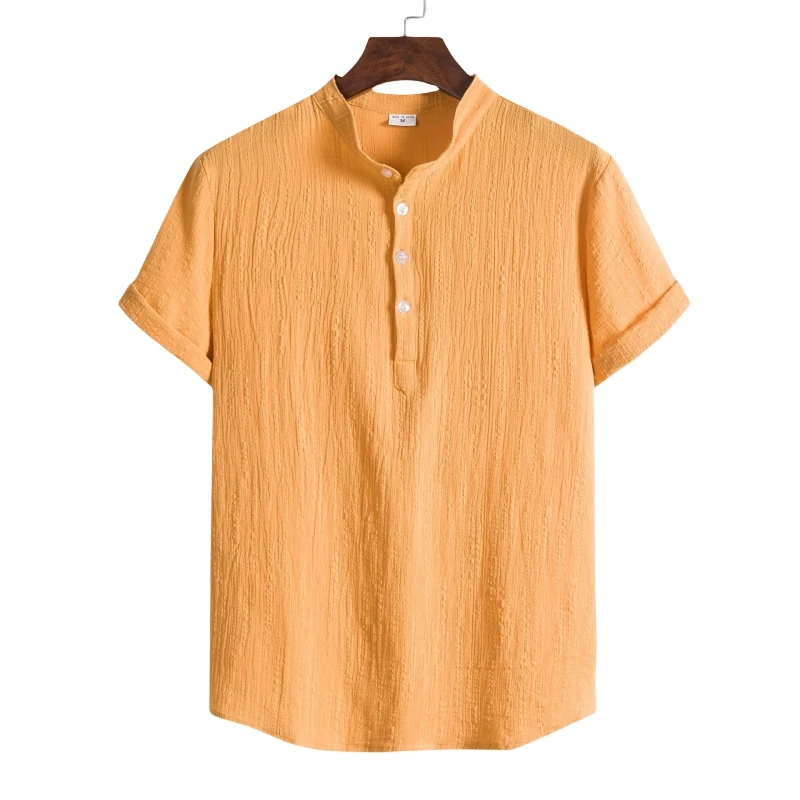 Linen Shirt Man Shirts High Quality Men's Luxury Clothing Fashion Blouses Social T-shirts Free Shipping Hawaiian Cotton Oversize