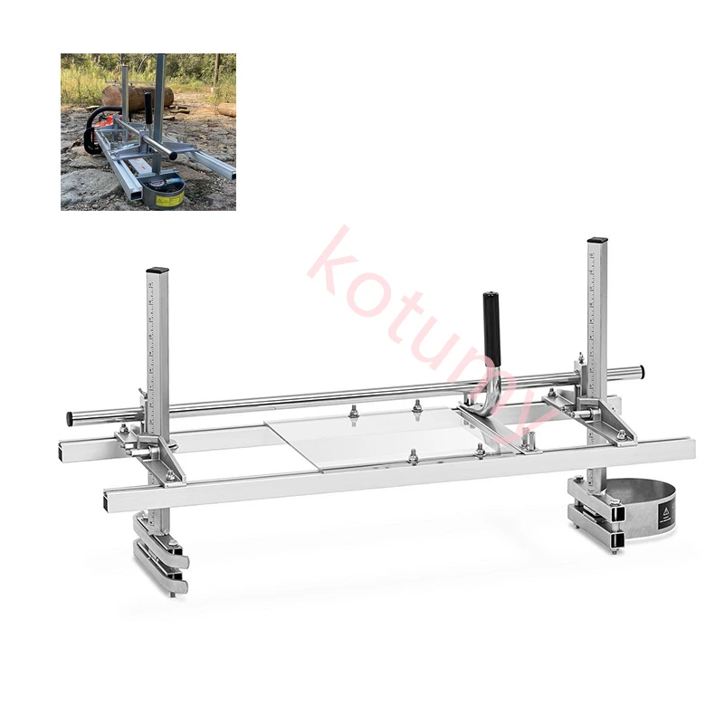 Chainsaw Mill Portable Chainsaw Mill Planking Milling 36 48 Inch Guide Bar Wood Lumber Cutting Chainsaw Mill Open Plate Frame