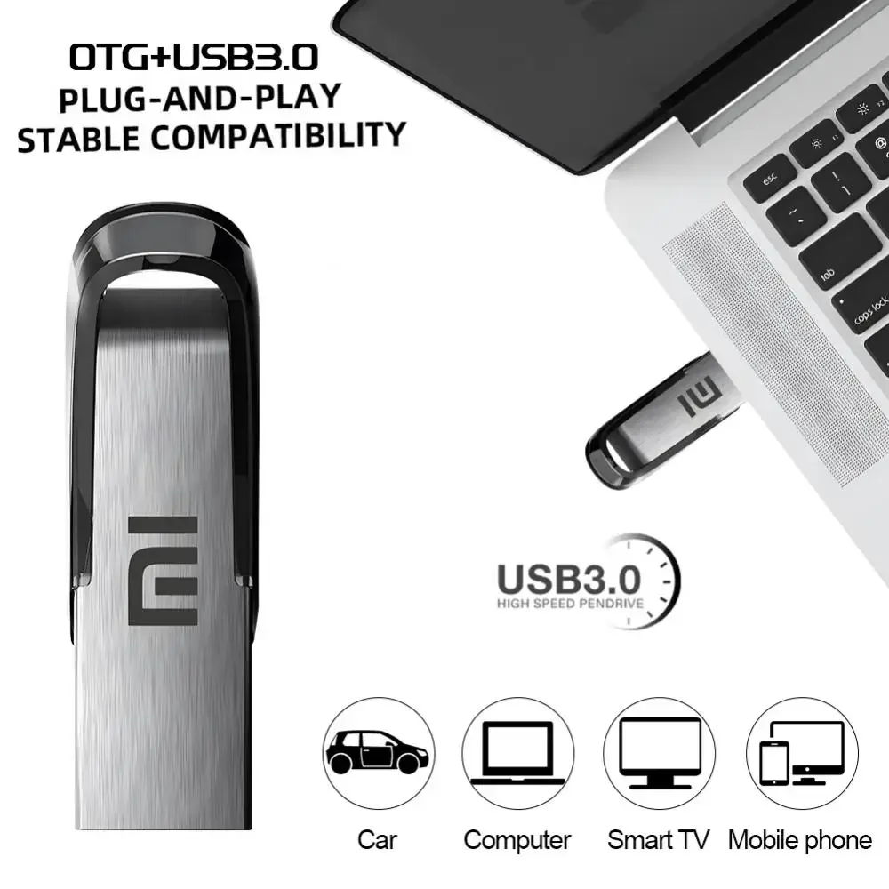 thumbnail image 5 of Memoria USB de metal súper fuerte Xiaomi de 2 TB y 3,0 pulgadas, memoria USB de alta velocidad de 1 TB, 256 GB, 512 GB, memoria USB de 3,0 pulgadas, 5 of 5
