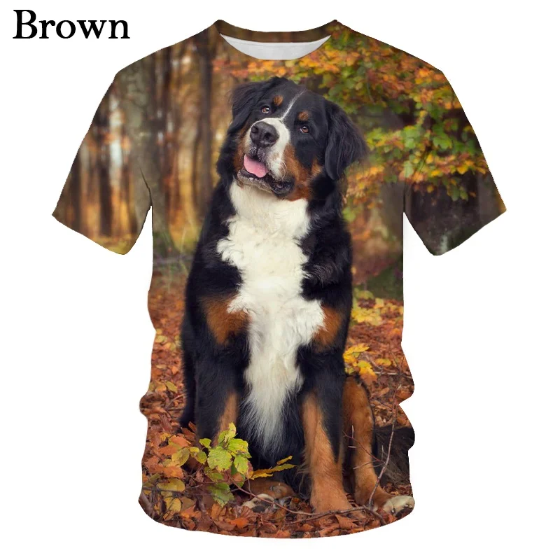 

2022 Funny Personality Cute Dog 3d Print T Shirt Men / Women Fashion Casual Short Sleeve T-Shirt
