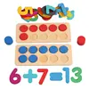 Montessori Toy Ten-grid Digital Cognitive Count Children Maths Logic Training Early Education Teaching Aid Math Game For Kids 5