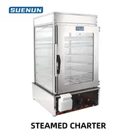 Automatic steamed bun machine Commercial convenience store thermal insulation steamed bun steamed bun steamed machine small glas 1