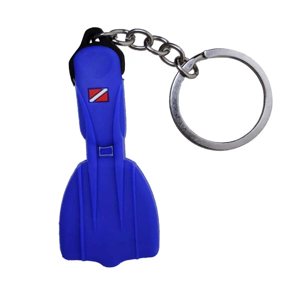 Scuba Diving Key Chain Scuba Diving Fin Key Chain Flipper Keyring Diver Diving Gift Bags Novelty ID