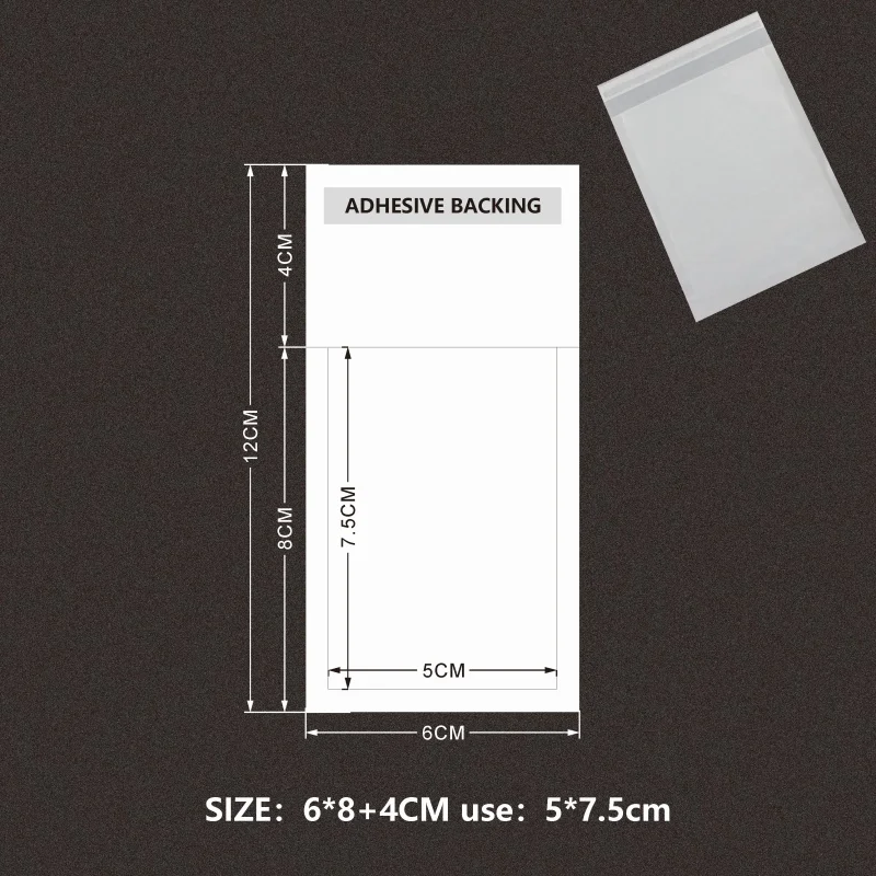 Eco-Friendly Biodegradable Self-Adhesive Semi-Transparent Bags