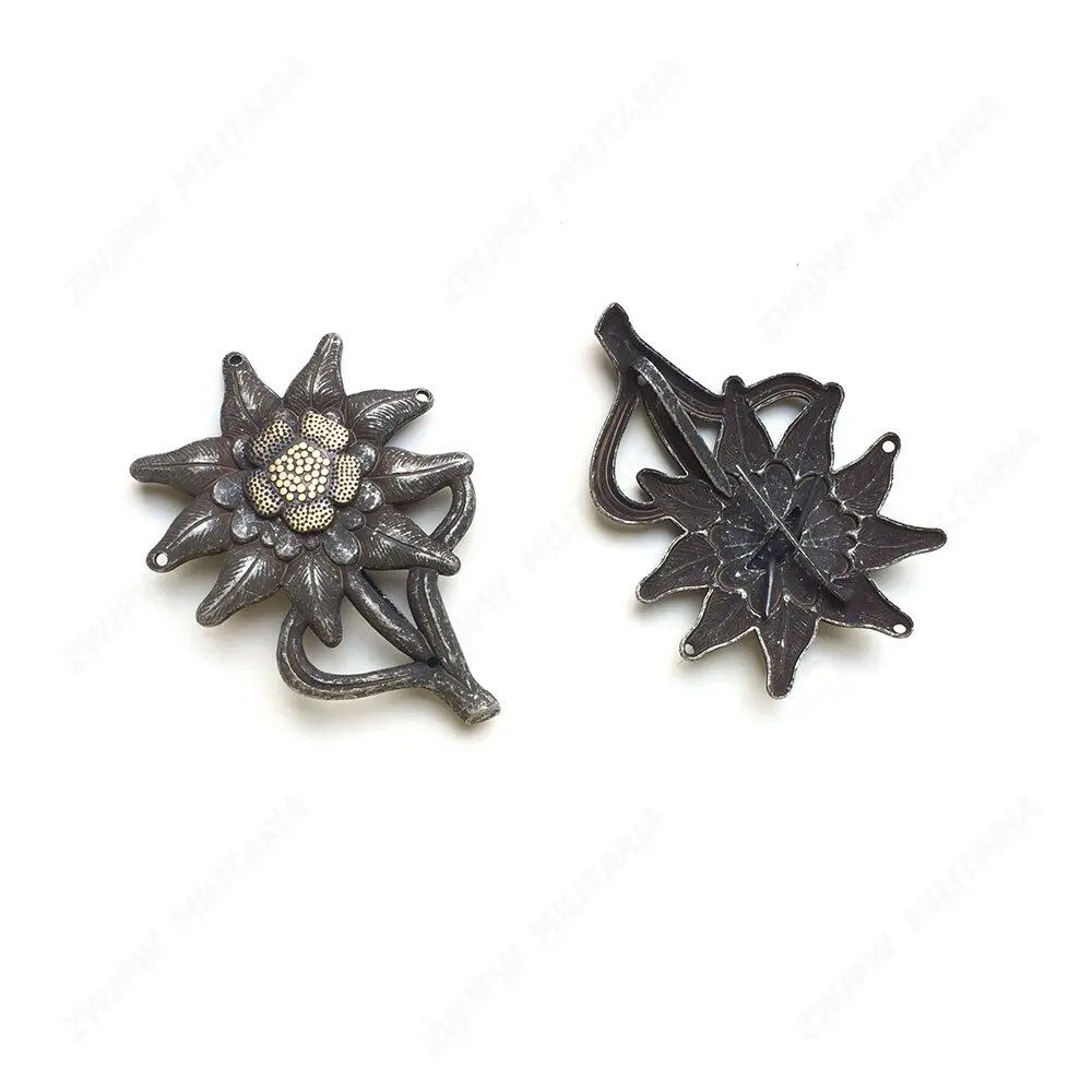 WW2 Army ELITE Edelweiss Mountain Troops Hat Badge Cap Insignia DE10705