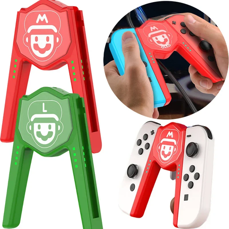 Super Mario Bros Gaming Grip Handle Staffa Di Ricarica Per Nintendo Switch Controller Oled Supporto Per Maniglia Con Impugnatura Comfort