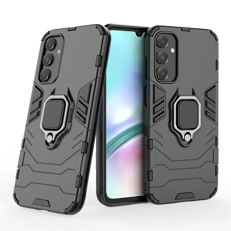 Shockproof Armor Bumper Case with Magnetic Ring Stand Holder Cover